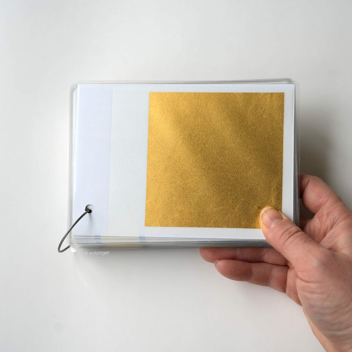 Farbfächer Blattgoldsorten