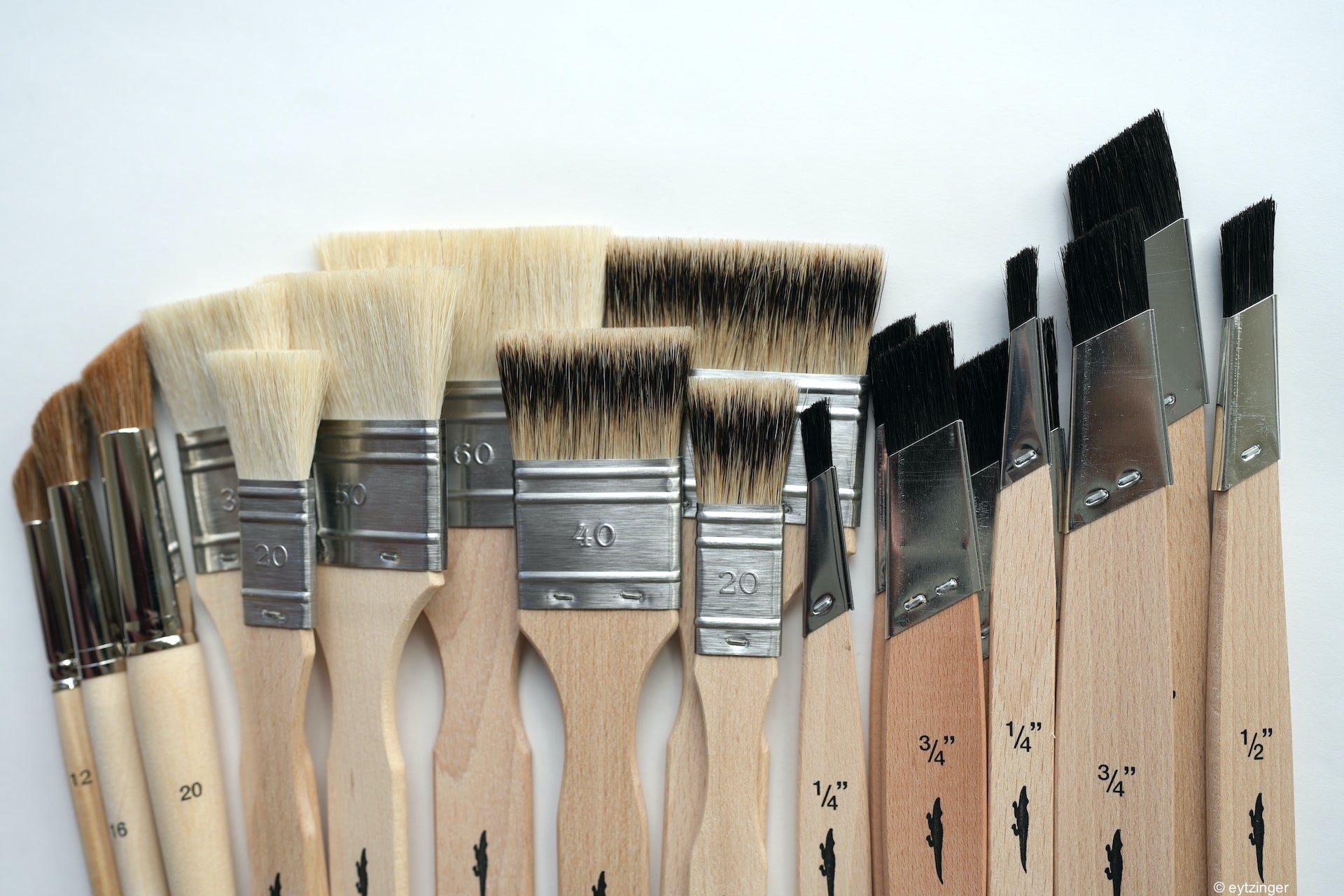 Neue Pinsel bei Blattgold24 in verschiedenen Größen