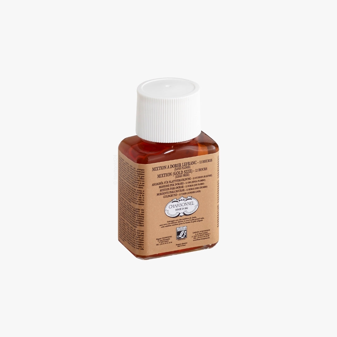 Mixtion-Anlegeöl "Original Lefranc" 12 Stunden Trocknung (ohne Bleisikkativ) 250ml Flasche