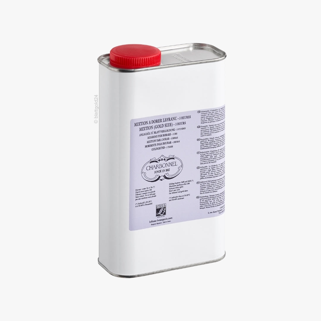 Mixtion-Anlegeöl "Original Lefranc" 3 Stunden Trocknung 1000 ml Flasche
