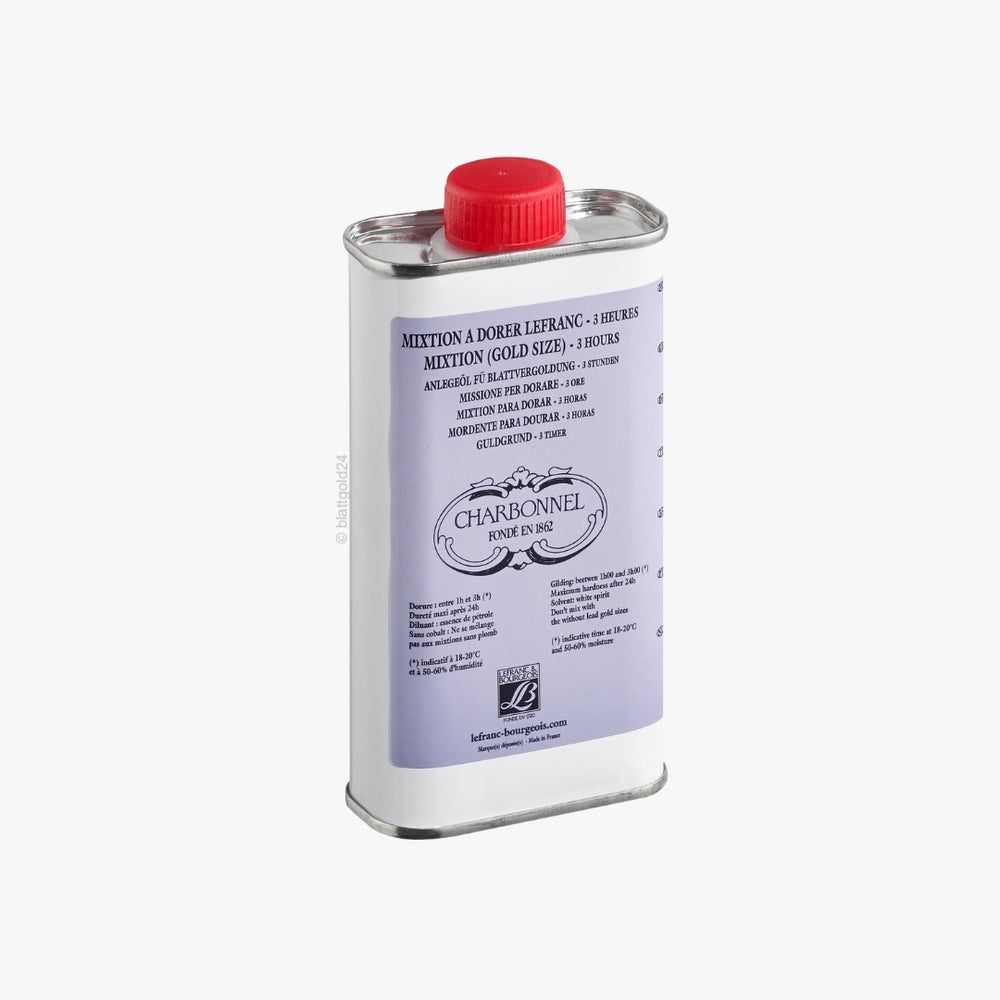 Mixtion-Anlegeöl "Original Lefranc" 3 Stunden Trocknung 500 ml Flasche