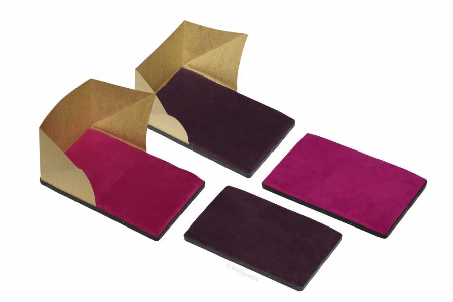 Vergolderkissen in Pink und Dunkelviolett mit und ohne Windschutz