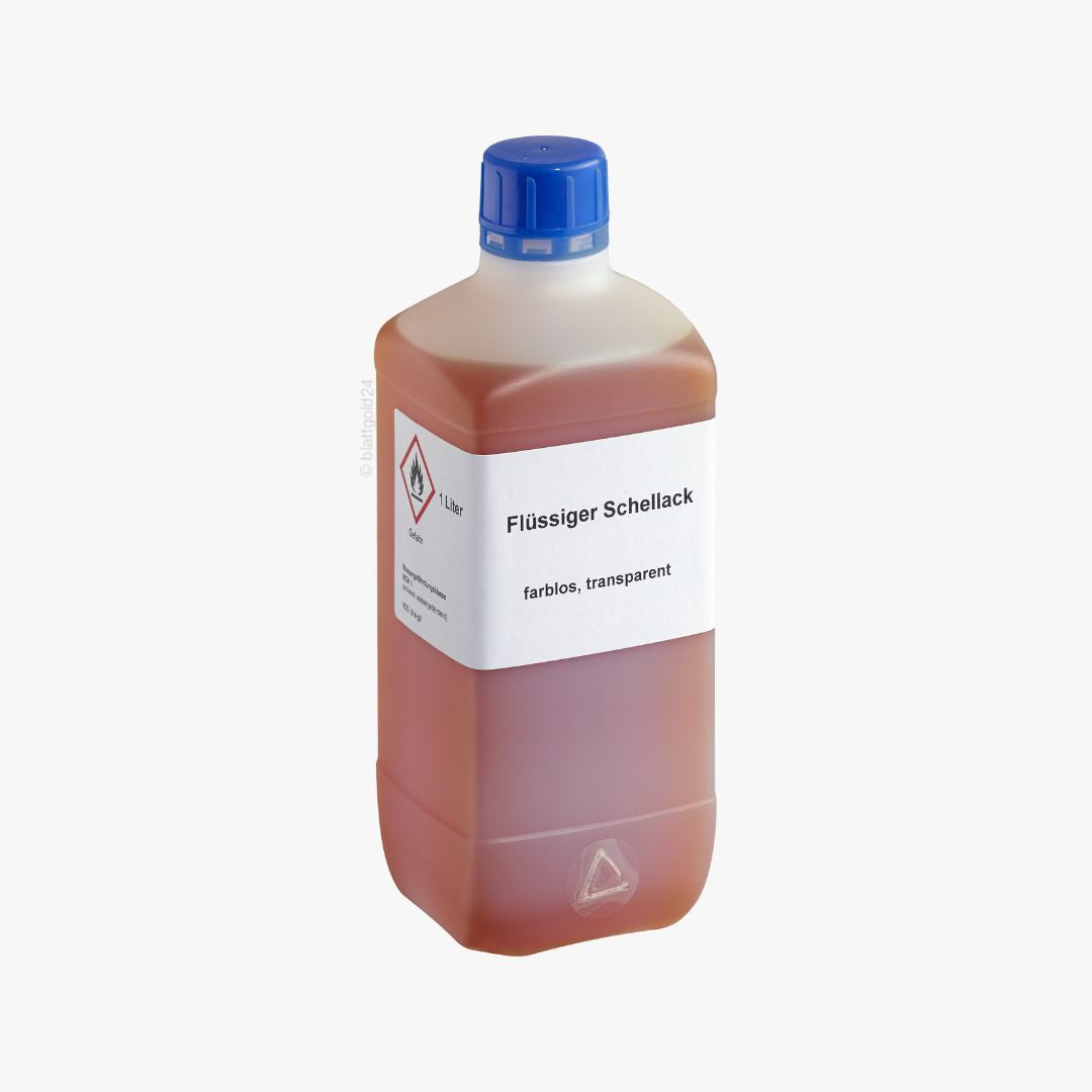 Flasche Überzugslack Schellack